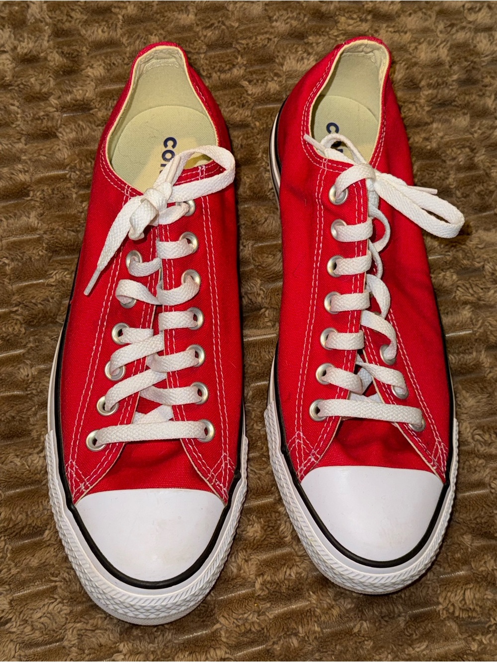 Converse Chuck Taylor All Star Ox Low Top Red/White Lace Up Sneaker US 9.5